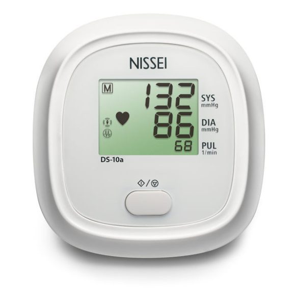 NISSEI DS-10a Automata felkaros vérnyomásmérő hálózati adapterrel