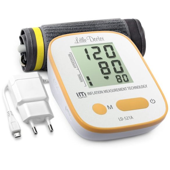 Little Doctor LD521A Automata felkaros vérnyomásmérő hálózati adapterrel